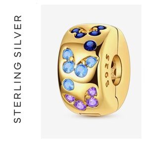 🌟 14K Gold Plated Multi Colored Stone Spacer Charm